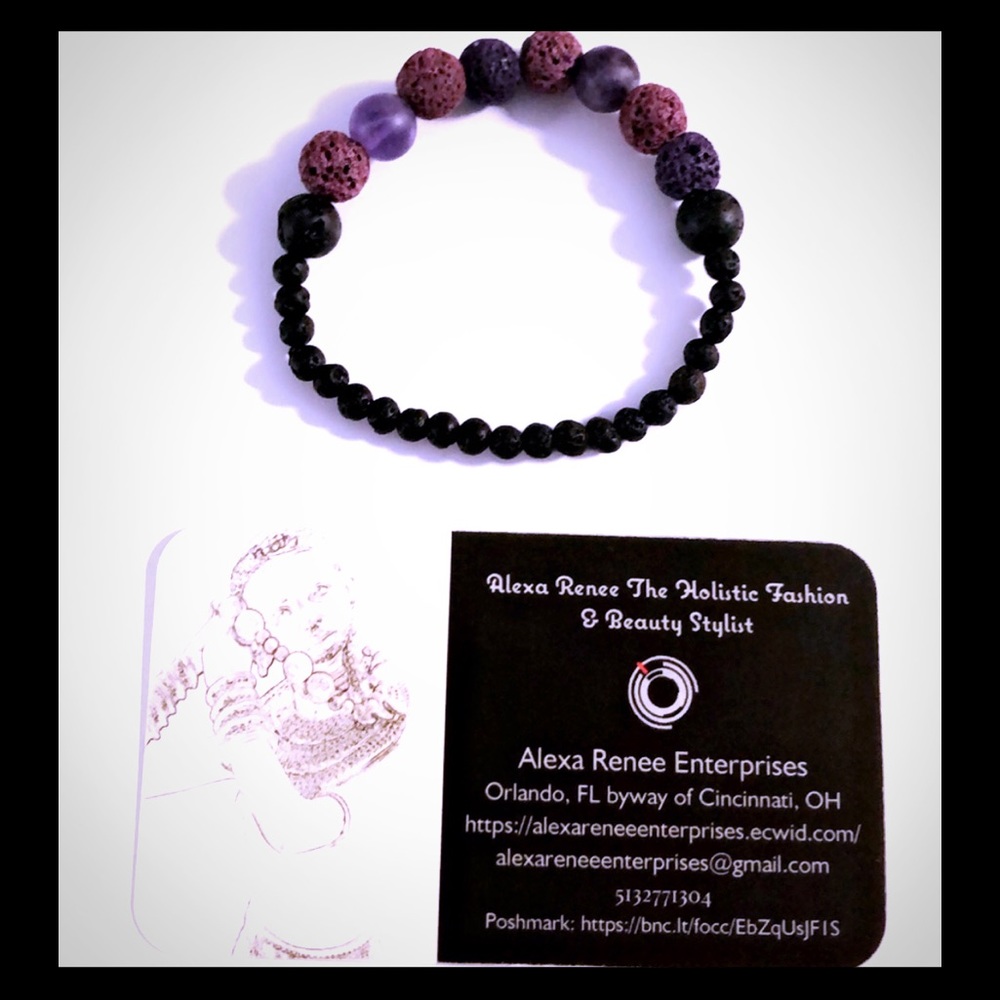 Queendom Come Crown Chakra Lava Diffusing Bracelet